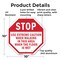 Signmission Stop Use Extreme Caution When Walki, 10 Inch X 10 Inch, Aluminum Metal Signs OC-A-10-42 - alternate 6