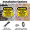 Signmission 24 Hour Surveillance Shield Sign Warning, 6 Inch X 6 Inch, Plastic Sign SHI-P-6-354 - alternate 6