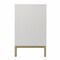 Homeroots 40in White Carved Geometric Sideboard with Two Doors 401700 - alternate 7