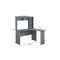 Homeroots 49" Gray Wood L Shape Computer Desk 723777 - alternate 5