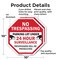 Signmission No Trespassing Parking Lot Under 24, 10 inch X 10 inch, Aluminum Metal Signs, 2PK OC-A-2PACK-10-115 - alternate 6