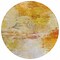 Homeroots 8' Orange Copper And Terra Cotta Round Abstract Washable Indoor Outdoor Area Rug 577723 - alternate 6