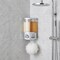 Homeroots Gray Heavy Duty Plastic Two Chamber Wall Mount Soap Dispenser 571499 - alternate 10