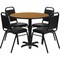Flash Furniture Natural Lam, Banquet Chair, Rnd, 36" HDBF1003-GG - alternate 1