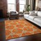 Homeroots 3' X 5' Orange And Blue Geometric Washable Indoor Outdoor Area Rug 613512 - alternate 9