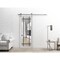 Sartodoors Sturdy Barn Door Clear Tempered Glass, Lucia 2266 White Silk and Aluminum Strips, 6.6FT Silver Rai LUCIA2266BD-S-WS-32 x 80 - alternate 7