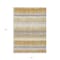 Homeroots 8' X 10' Gold Copper And Gray Striped Washable Indoor Outdoor Area Rug 598349 - alternate 8