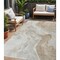 Homeroots 5' X 8' Ivory And Beige Abstract Washable Indoor Outdoor Area Rug 617633 - alternate 1