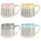 Gibson Home Morning Mist 4 Piece 15 Ounce Stoneware Belly Mug Set in Assorted Colors 136959.04R - alternate 1
