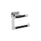 Amerock Esquire Polished Nickel/Black Bronze Contemporary Single Post Toilet Paper Holder BH26617PNBBR - alternate 1
