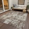Homeroots 3' X 5' Brown And Beige Abstract Washable Indoor Outdoor Area Rug 597938 - alternate 8
