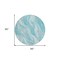 Homeroots 8' Teal Blue Aqua And Ivory Round Abstract Washable Indoor Outdoor Area Rug 583000 - alternate 8
