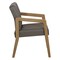 Office Star Products Medium Oak Finish Visitor's Chair with Castillo Metal Memory Foam Seat WD580-K006 - alternate 9