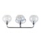 Jonathan Y Sandrine 26.25" 3-Light Iron/Seeded Glass Cottage Rustic LED Vanity Light, Chrome JYL7528B - alternate 12
