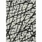 Homeroots 3' X 5' Black And Ivory Abstract Washable Indoor Outdoor Area Rug 614317 - alternate 8
