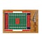 Picnic Time Family Of Brands NCAA Syracuse Orange Football Field Icon Glass Top Cutting Board & Knife Set 910-00-505-544-0 - alternate 1