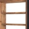 Homeroots 72" Black And Natural Distressed Solid Wood Three Tier Bookcase 611042 - alternate 5