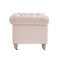 Homeroots 34" Pink And Brown Linen Tufted Chesterfield Chair 533991 - alternate 9