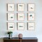 Homeroots Set of Nine 14" X 16" Modern Abstract Champagne Gold Framed Art, 9PK 365736 - alternate 3