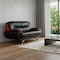 Homeroots 64in Black And Silver Faux Leather Loveseat 329456 - alternate 7
