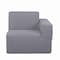 Deko Living 2 Place Seating Gray Outdoor Compressed Foam Sectional Sofas COP30017SET - alternate 7