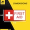 Fuel Stickers First Aid Stickers, Small, Heavy-Duty Labels for Office, Business, Health Safety, 2in x 1in, 4PK Z-2X1FIRSTAID-4PK - alternate 4