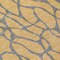 Homeroots 8' Gold And Gray Round Geometric Washable Indoor Outdoor Area Rug 599192 - alternate 7
