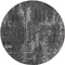 Homeroots 8' Black And Ivory Round Geometric Washable Indoor Outdoor Area Rug 594523 - alternate 7