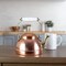 Classic Cuisine Copper Tea Kettle Teapot w/ Copper Exterior, Nickel Lining, and Ceramic Handle Vintage-Style Kettle GW86A09-01 - alternate 9
