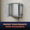 Newhouse Electric NEMA 4X 4.72"L x 6.3"W x 8.66"H ABS Plastic Gray Weatherproof Electrical Junction Box, Hinged Cover NHWE-M - alternate 10