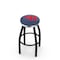 Holland Bar Stool Co 25" Blk Wrinkle University of Dayton Swivel Bar Stool, Chrome Ring L8B2C25DytnUn - alternate 1