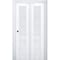 Sartodoors Sliding Closet Bi-fold Doors White Solid Core Modern Interior VEREGIO7411BF-WS-56 x 96 (2* 28x96) - alternate 1