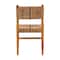Bali & Pari Prita Bohemian Paper Loom and Natural Mahogany Wood Dining Chair 249-13884-ZORO - alternate 8