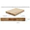 Amgood 15 in. x 20 in. Maple Wood Cutting Board, Reversible with Juice Groove and Handles AMG MWCB-1520-SQJG-Z - alternate 5
