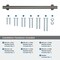 Amerock Davenport 12 inch 305mm Center-to-Center Gunmetal Appliance Pull BP36697GM - alternate 3