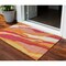 Homeroots 3' X 5' Blush Copper And Ivory Abstract Washable Indoor Outdoor Area Rug 600948 - alternate 1