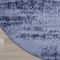 Homeroots 8' Denim Blue And Navy Blue Round Abstract Indoor Outdoor Area Rug 545506 - alternate 8