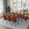Leisuremod 82.7 in W, 29.5 in L, Manufactured Wood/Steel/PU Leather, Walnut/Light Brown TT84-CWN18-LBR - alternate 9