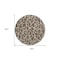 Homeroots 8' Brown And Beige Round Geometric Washable Indoor Outdoor Area Rug 599270 - alternate 6