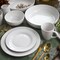 Elama Carey 18 Piece Round Porcelain Dinnerware Set in White EL-CAREY - alternate 8