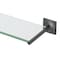 Gatco Waterline Glass Vanity Shelf, Matte Black 5586MX - alternate 2