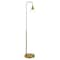 Homeroots 62" Brass Arched Floor Lamp With Clear Transparent Glass Shade 523461 - alternate 7