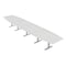 Skutchi Designs 20 Person Conference Table With Power Unit | 20' Boat Table | Harmony Series HAR-BOT-48X240-T-WA7976-NA - alternate 1