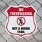Signmission No Trespassing Shield Sign Not A Hiking, 6 Inch X 6 Inch, Plastic Sign SHI-P-6-414 - alternate 5