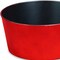 Homeroots 12in Red Recycled Plastic Indoor Outdoor Round Pot Planter 488307 - alternate 2