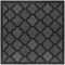 Homeroots 5' Charcoal And Black Square Trellis Indoor Outdoor Area Rug 545552 - alternate 7