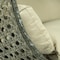 Leisuremod Beige Wicker Hanging 2 person Egg Swing Chair with taupe Cushions ESCBG-57TP - alternate 9