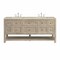 James Martin Vanities Breckenridge 72" Dbl Vanity, Whitewashed Oak, w/ 3 CM Tajnar Eclos Top w/FreePower Wireless Charger 330-V72-WWO-FTJR - alternate 1
