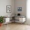 Homeroots 71" Gray and Silver L Shape Computer Desk With Three Drawers 333472 - alternate 5
