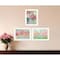 Homeroots Set Of Three Garden Flowers White Grooved Frame Print Wall Art, 3PK 408006 - alternate 4